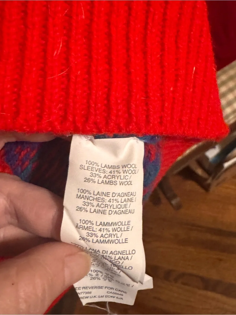 J. Crew Geometric Wool Sweater